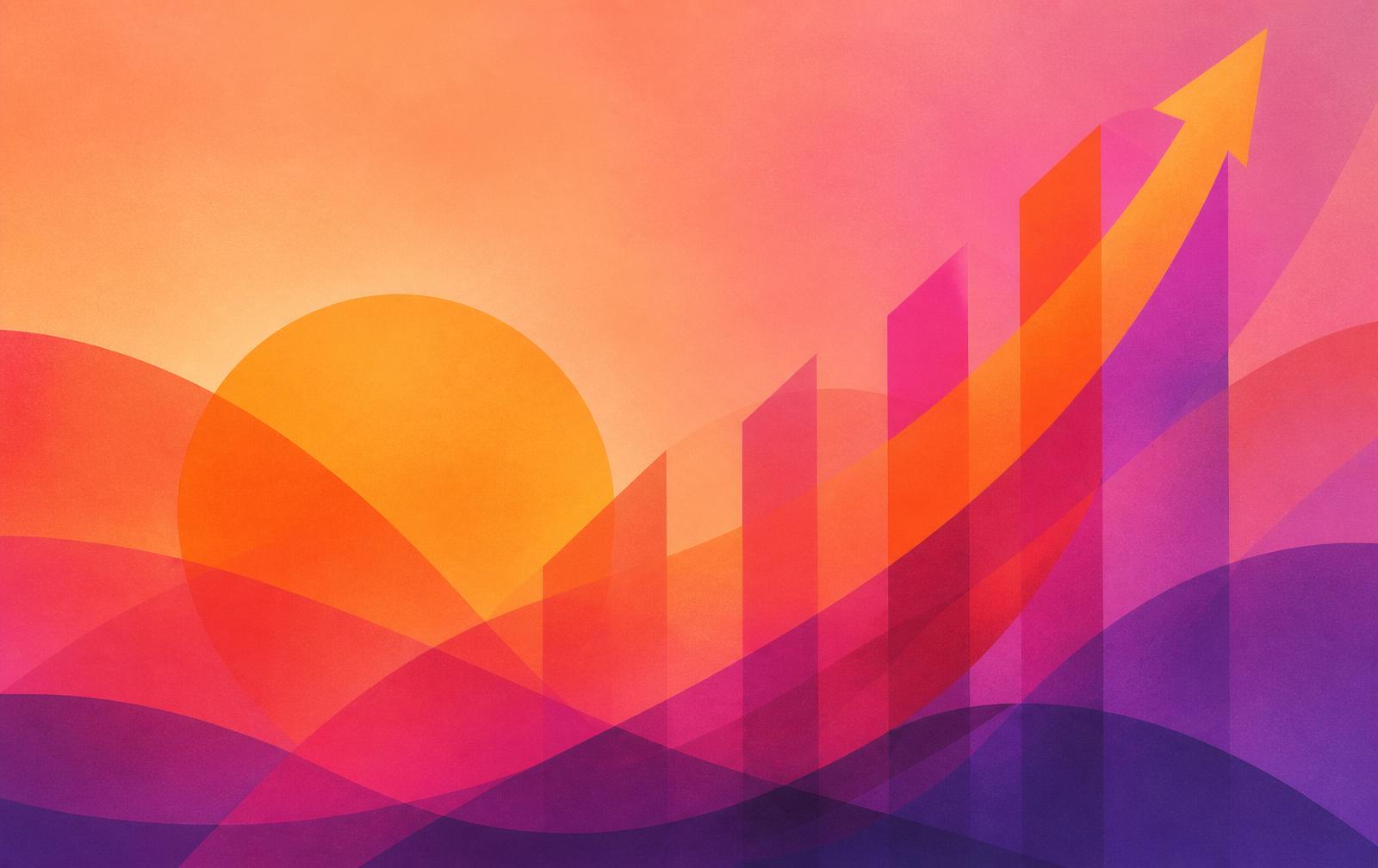 Growth chart abstract